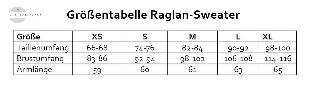 Herren Raglan Sweat&amp;Shirt GR. XS-XL