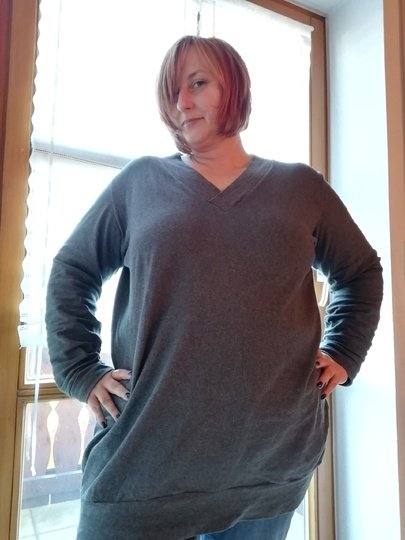 BASIC-PULLI 'V-NECK' GR. 44 - 58 | BU 103-141