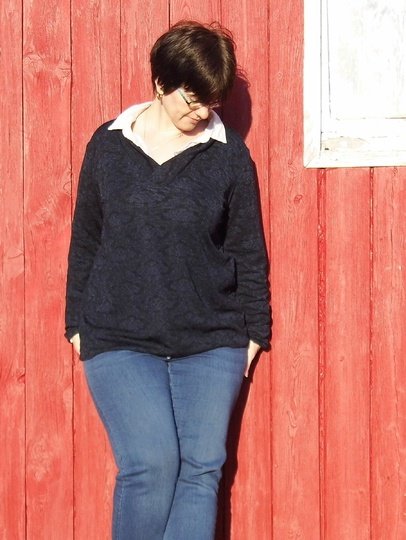 BASIC-PULLI 'V-NECK' GR. 44 - 58 | BU 103-141