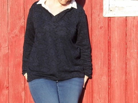 BASIC-PULLI 'V-NECK' GR. 44 - 58 | BU 103-141