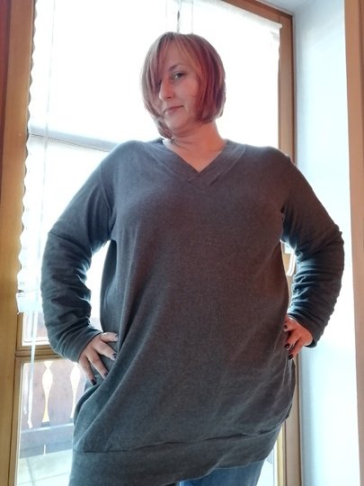 BASIC-PULLI 'V-NECK' GR. 44 - 58 | BU 103-141