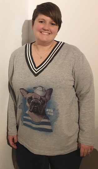 BASIC-PULLI 'V-NECK' GR. 44 - 58 | BU 103-141