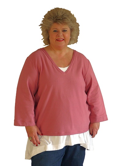 BASIC-PULLI 'V-NECK' GR. 44 - 58 | BU 103-141