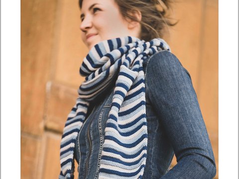 Schal mit Streifen // Strickanleitung