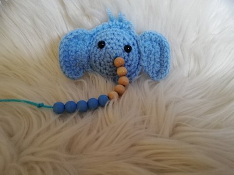 Häkelanleitung Rechenkette Elefant