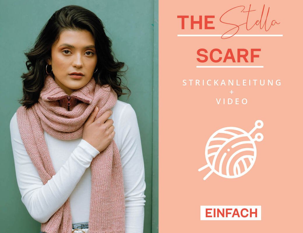 E-Book Strickanleitung Schal mit Kragen stricken Einfach