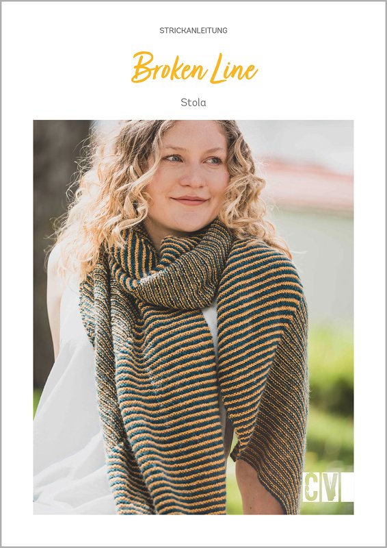 Stola/Dreieckstuch im Streifenlook stricken // PDF-Anleitung