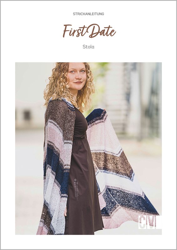 Stola Strickanleitung // Tuch im Streifenlook