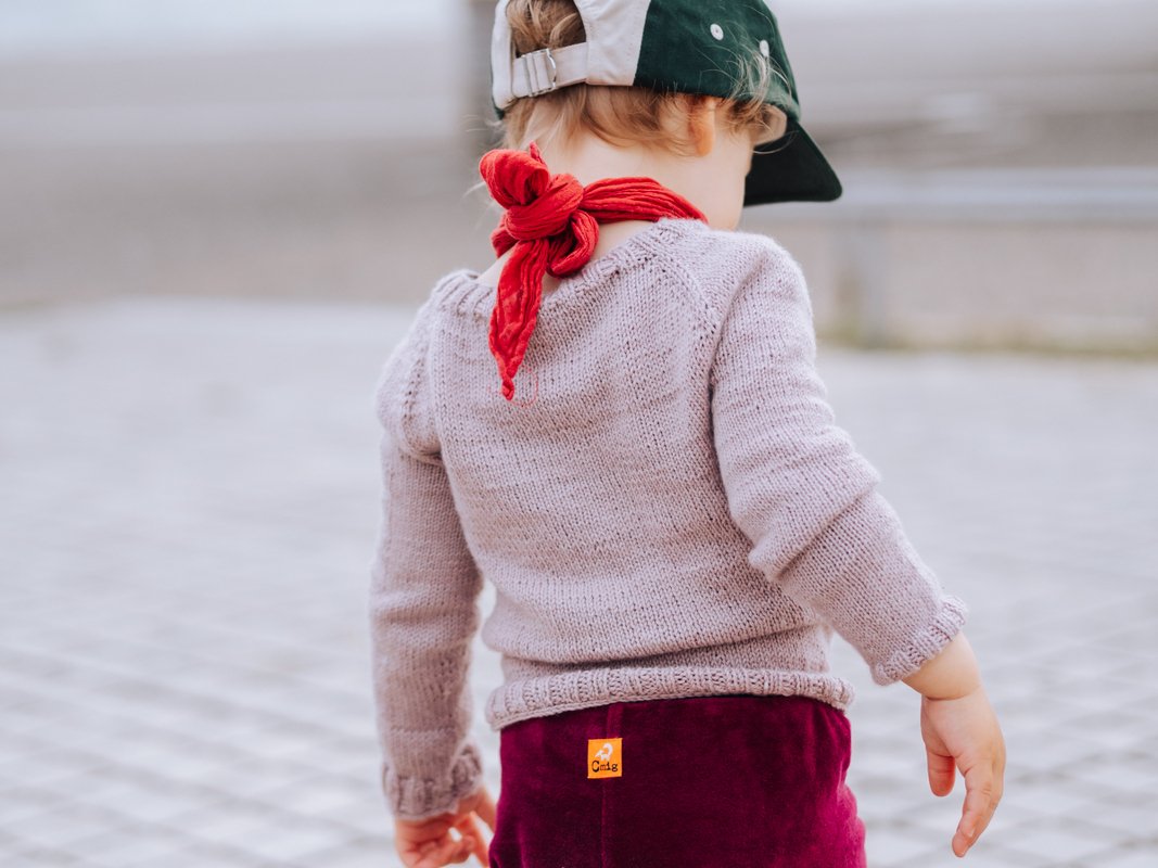 Kinderpullover stricken aus Sockenwolle - 62 bis 104 - SCHLINGEL