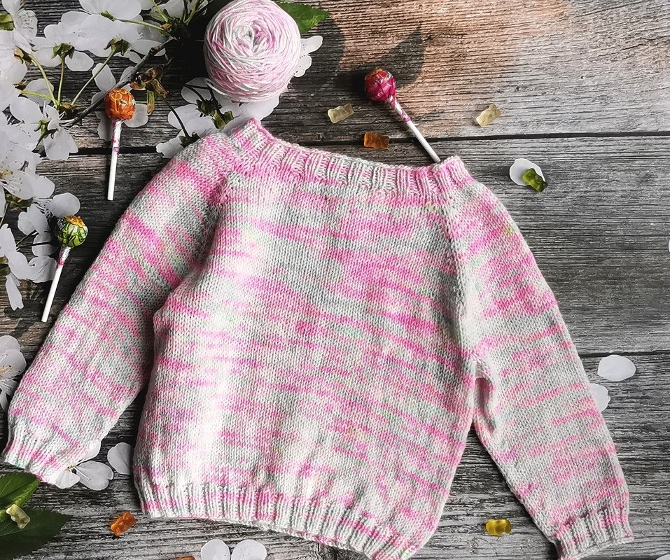 Kinderpullover stricken aus Sockenwolle - 62 bis 104 - SCHLINGEL - Bild 2
