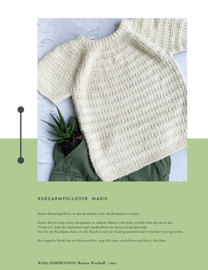 Strickanleitung Kinderpullover Marie Größe 74 - 98