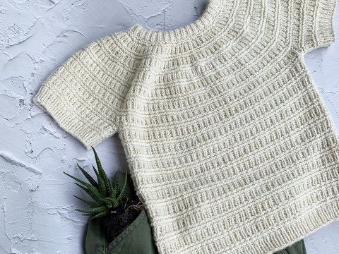 Strickanleitung Kinderpullover Marie Größe 74 - 98