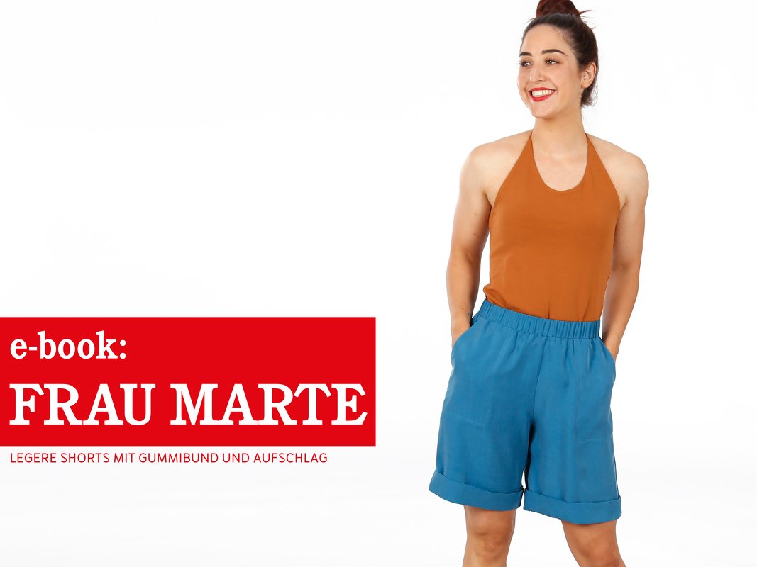 FRAU MARTE • Shorts mit Gummizugbund und Saumaufschlag, e-book