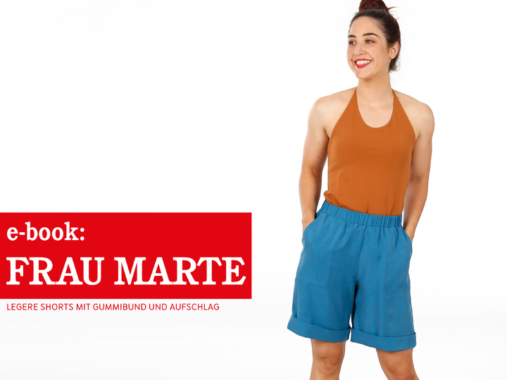 FRAU MARTE • Shorts mit Gummizugbund und Saumaufschlag, e-book