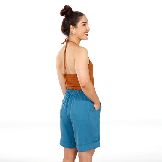 FRAU MARTE • Shorts mit Gummizugbund und Saumaufschlag, e-book