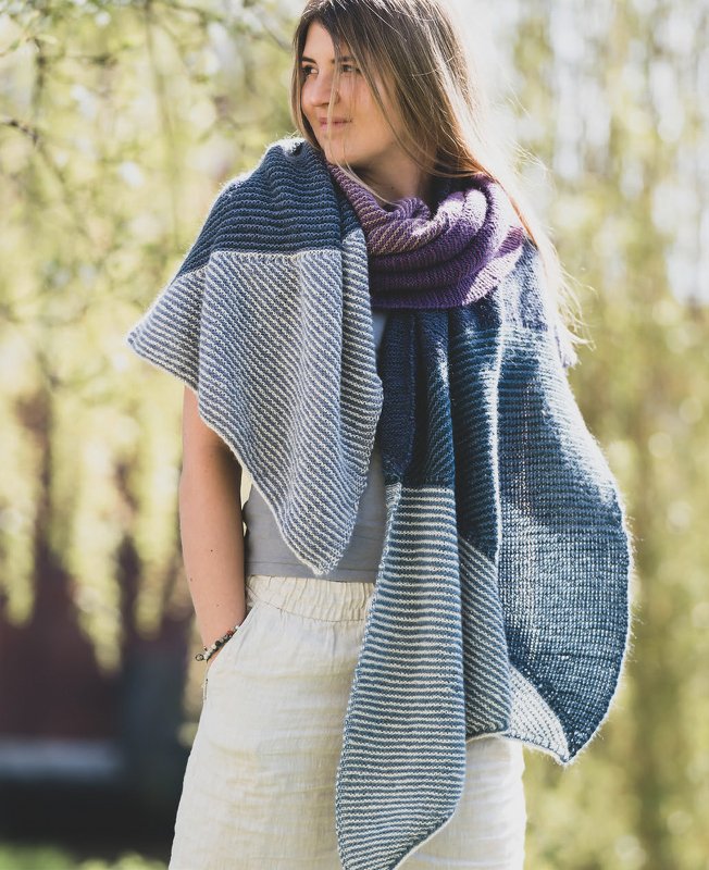 Strickanleitung Maxi Strick-Stola - Bild 3