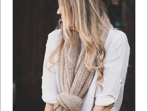 Strickanleitung Strick-Stola "Ostseedüne"