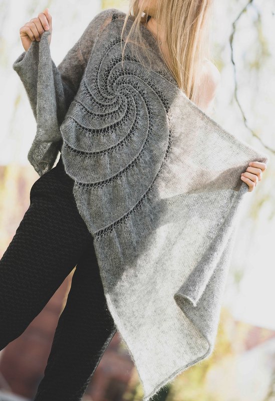 Stola Strickanleitung mit Lochmuster // PDF-Anleitung downloaden