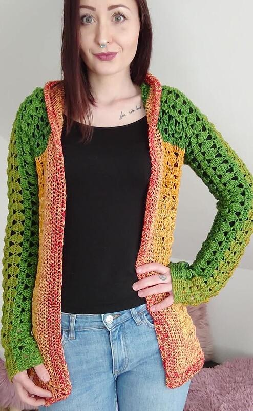 Jacke Yuna häkeln Kapuzenjacke - Bild 10