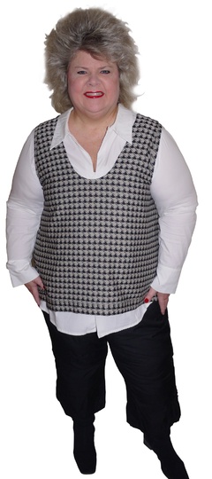 TOP / Tunika TYNA GR. 40-52 | BU 112-128 | FÜR Webware