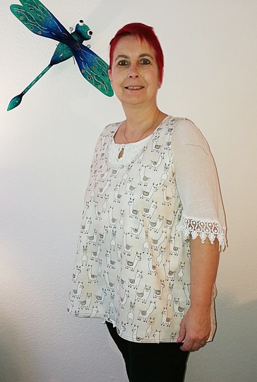 TOP / Tunika TYNA GR. 40-52 | BU 112-128 | FÜR Webware