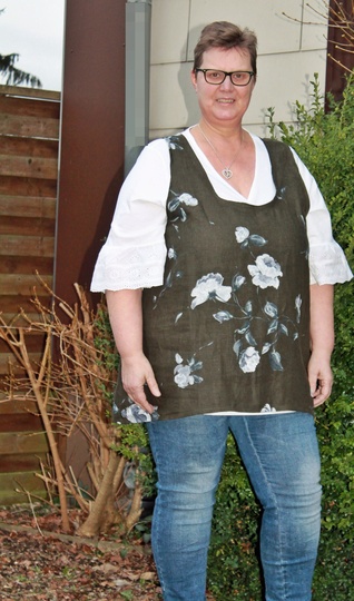 TOP / Tunika TYNA GR. 40-52 | BU 112-128 | FÜR Webware