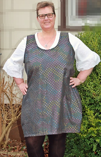 TOP / Tunika TYNA GR. 40-52 | BU 112-128 | FÜR Webware