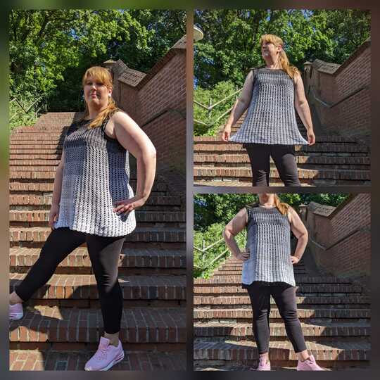 Ava - Tunika häkeln im RVO - in allen Damengrößen