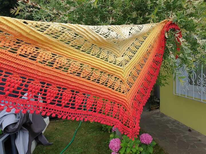 Häkelanleitung - Tuch "Lysonijara"