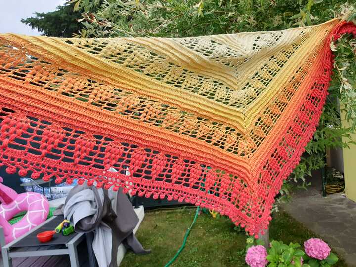 Häkelanleitung - Tuch "Lysonijara"