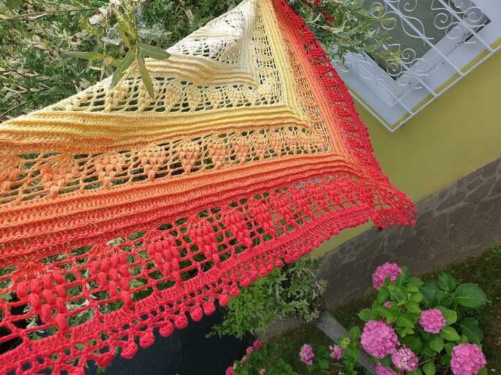 Häkelanleitung - Tuch "Lysonijara"