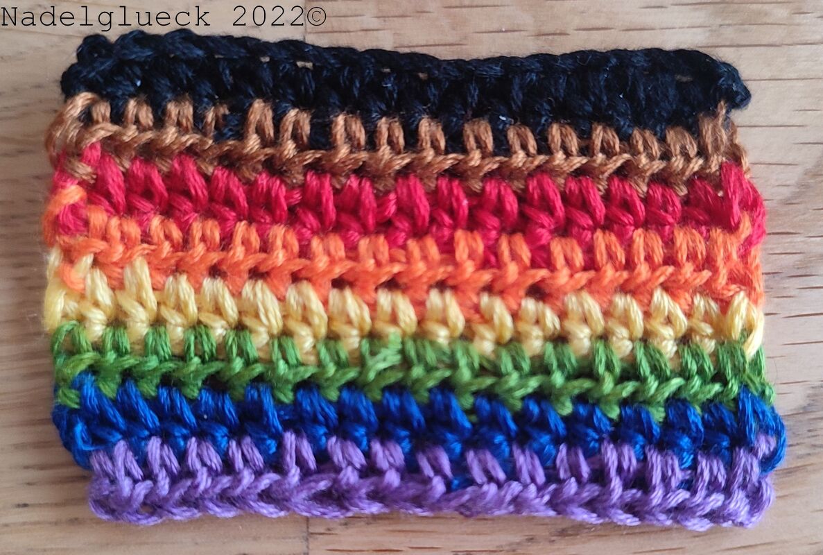 Pride-Flaggen - Schnell gehäkelte Aufnäher - Bild 2