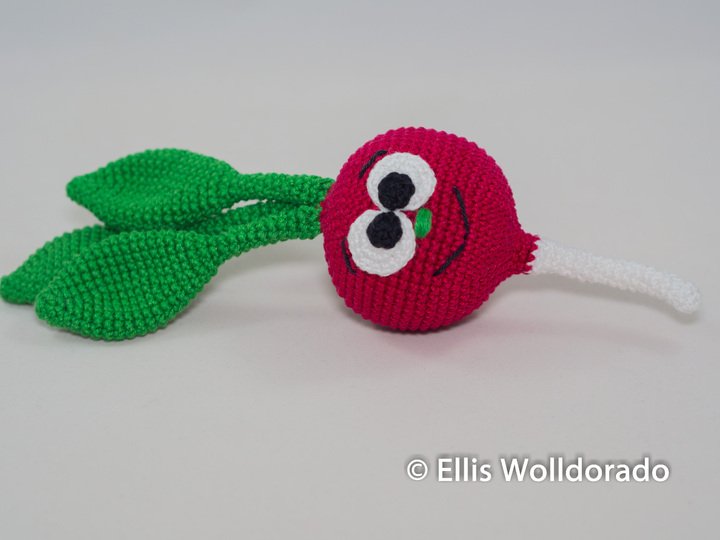 Radieschen Rocco, Amigurumi, Häkelanleitung