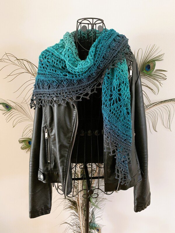 Crochet Pattern Triangular Scarf "Leukone" - Image 19