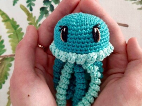 Häkelanleitung Qualle "Maxi" | Sprache: Deutsch