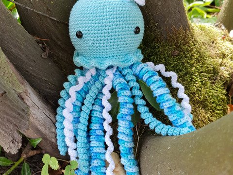 Häkelanleitung für Qualle ,,Blue"