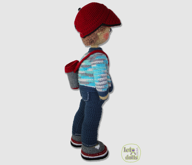 Alex, Large Crochet Doll Pattern, Amigurumi, 21"/ 53 cm Tall