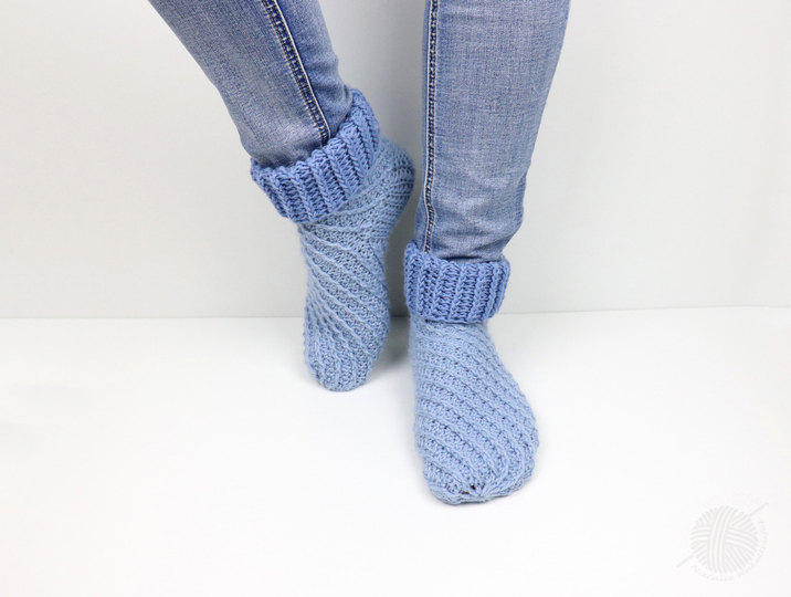 Spiralsocken für Erw. mit/ohne Ferse (Gr. 34 bis 47)