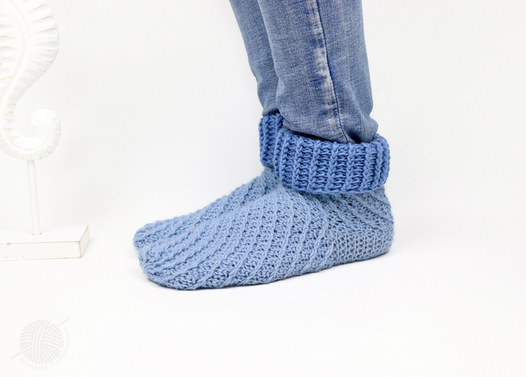 Spiralsocken für Erw. mit/ohne Ferse (Gr. 34 bis 47)