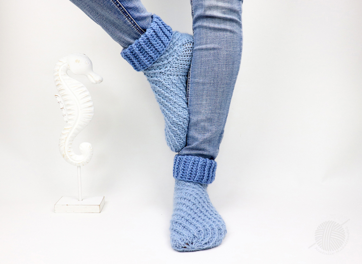 Spiralsocken für Erw. mit/ohne Ferse (Gr. 34 bis 47)