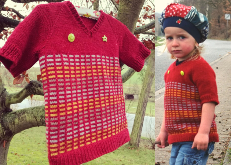 Strickanleitung deutsch: Pullover für Kinder, 1,5- 9 Jahre, 5 Größen