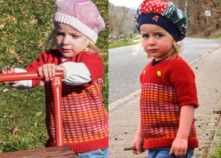 Strickanleitung deutsch: Pullover für Kinder, 1,5- 9 Jahre, 5 Größen