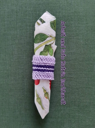 Serviettenringe aus Restgarn