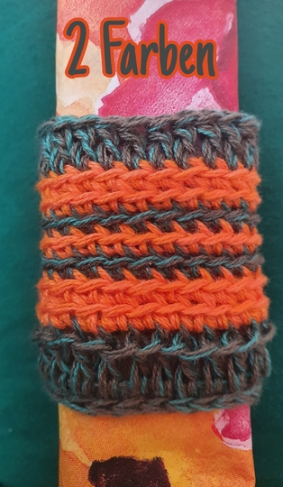 Serviettenringe aus Restgarn