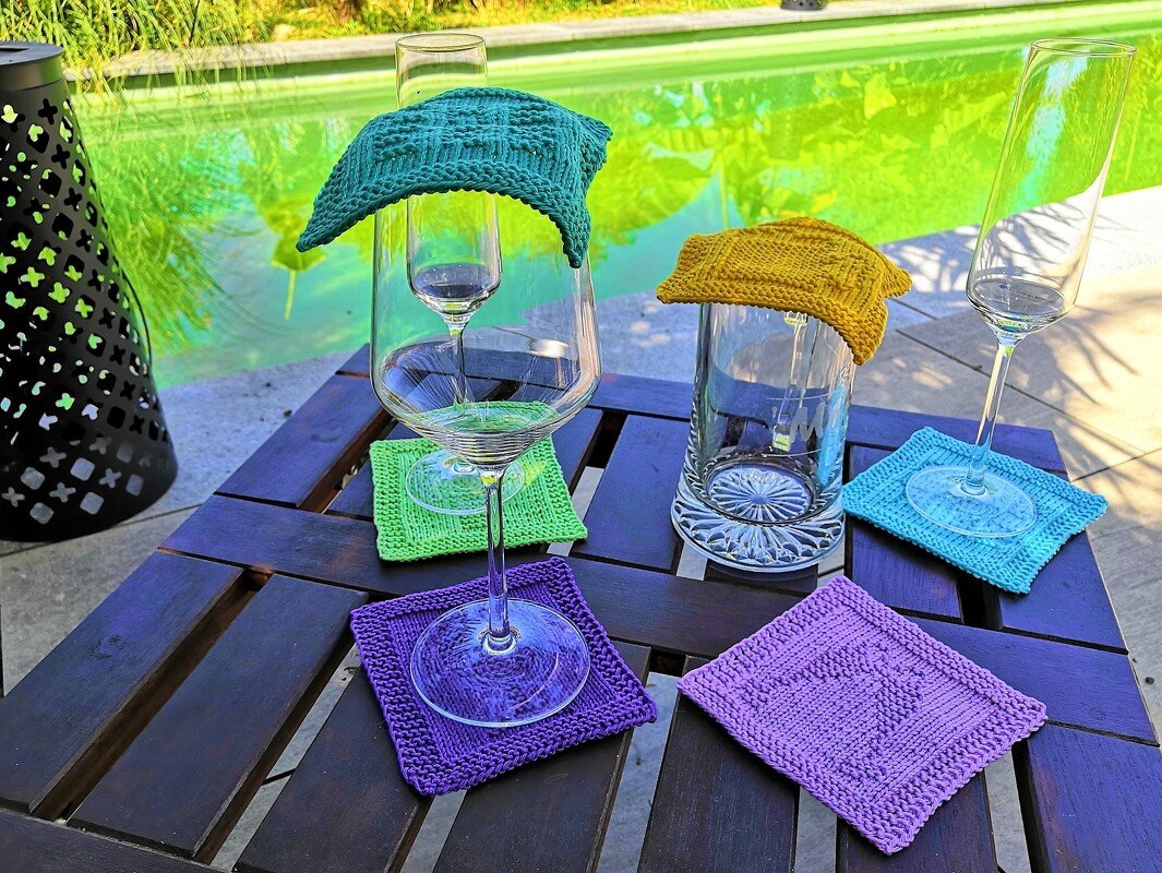 Knitting pattern "Summerdrinks" - coaster / glass cover - easy - Image 2