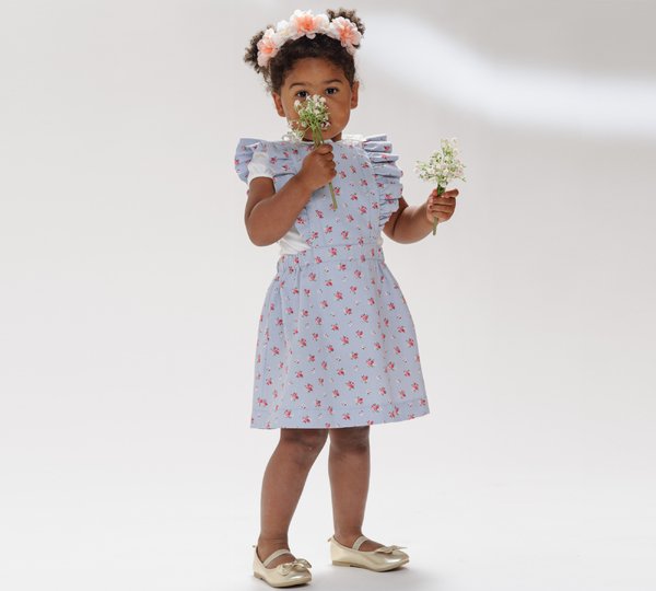 Schnittmuster Latzkleid LIVIA – Nähanleitung Gr. 68/74–116/122