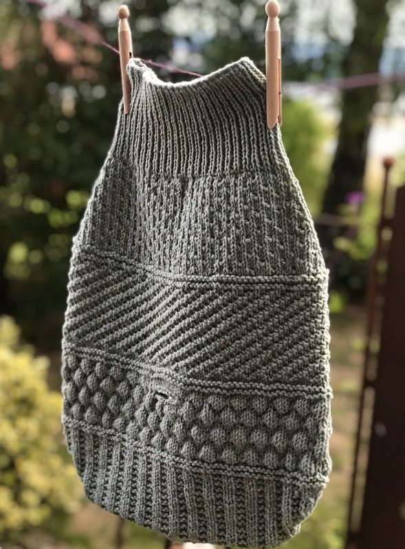 Strickanleitung Novemberbaby Pucksack - Bild 2
