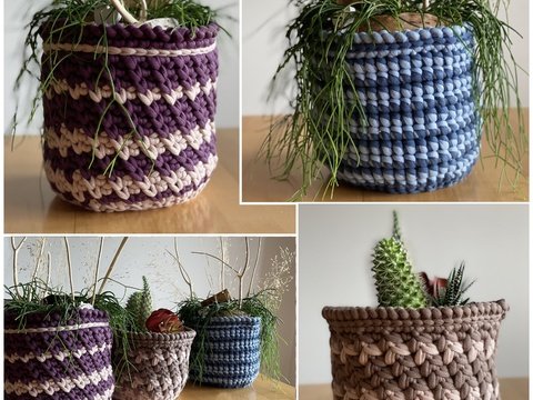 Übertöpfe HOME-Style häkeln