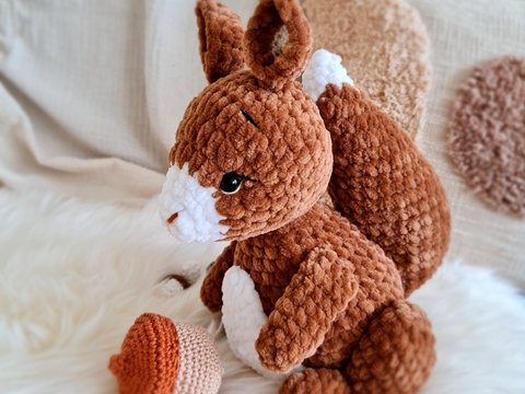 Eichhörnchen Hazel - PDF Anleitung - Häkelanleitung deutsch Amigurumi