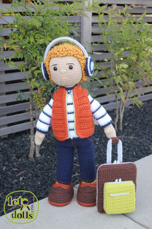 Dan, Large Crochet Doll Pattern, Amigurumi, 21"/ 53 cm Tall - Image 4